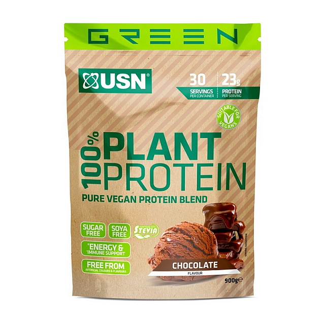 100% Plant Protein (900 g)  Strawberry