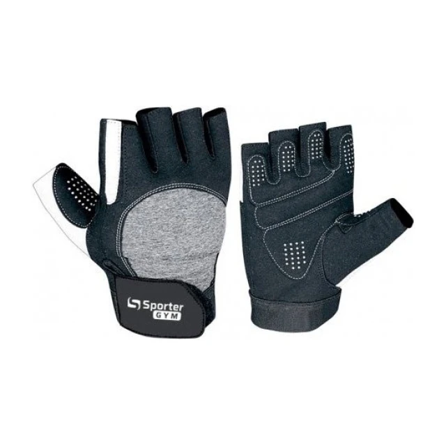 Weightlifting Gloves Black-White (M size)  