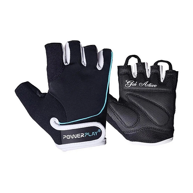 Womans Fitness Gloves Black-Blue 1750 (XS size)  