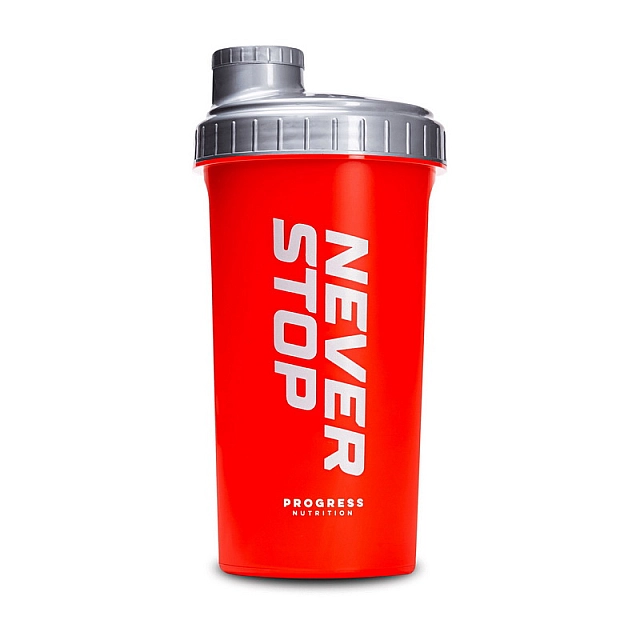 Shaker Never Stop (700 ml)  Red/silver