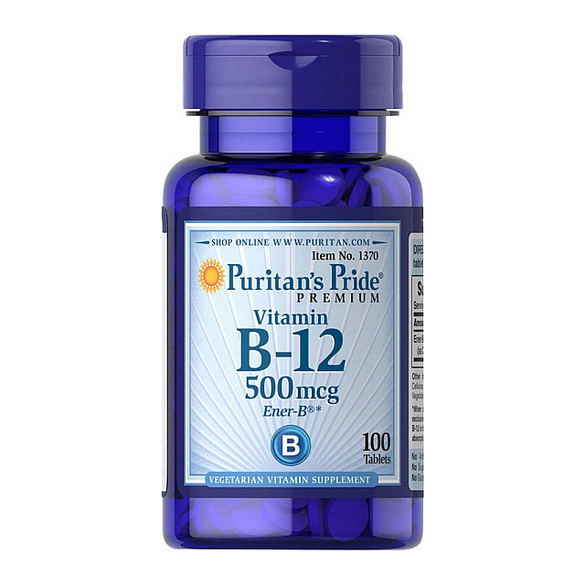 Vitamin B-12 500 mcg (100 tablets)  