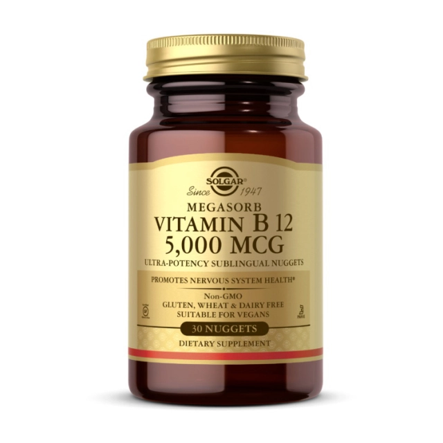 Vitamin B-12 5000 mcg megasorb (30 nuggets)  