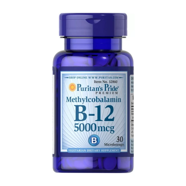 B-12 5000 mcg Methylcobalamin (30 microlozengels)  