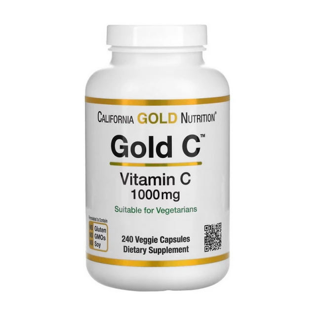 Gold C Vitamin C 1000 mg (240 veg caps)  