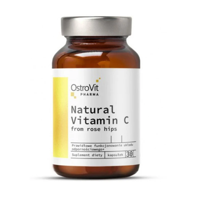 Natural Vitamin C from Rose Hips (30 caps)    