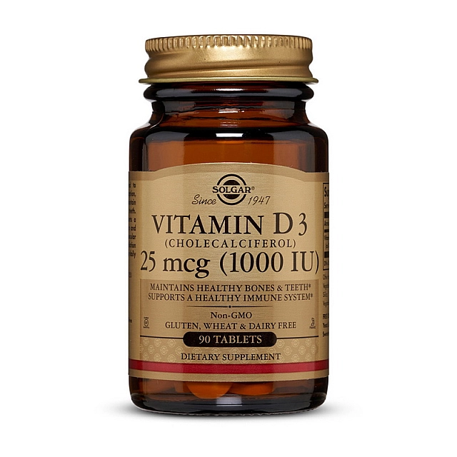 Vitamin D3 25 mcg (1000 IU) (90 tab)  