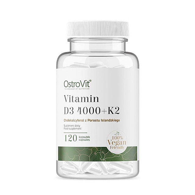 Vitamin D3 4000 + K2 (120 caps)  