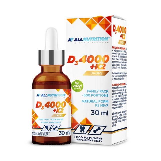 Vit D3 4000 + K2 Drops (30 ml)  