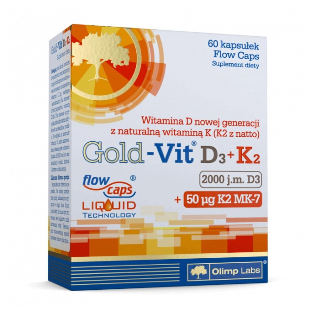 Gold-Vit D3 + K2 (2000 IU/50 µg) (60 caps)  