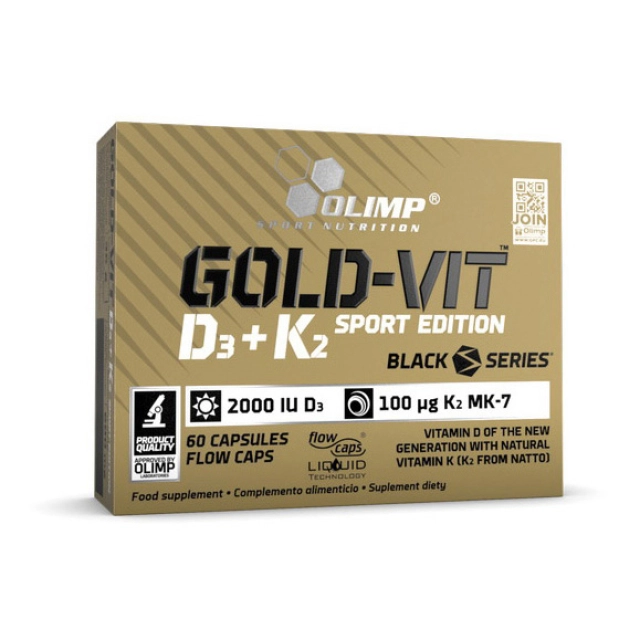 Gold-Vit D3 + K2 Sport Edition (2000 IU/100 µg) (60 caps)  
