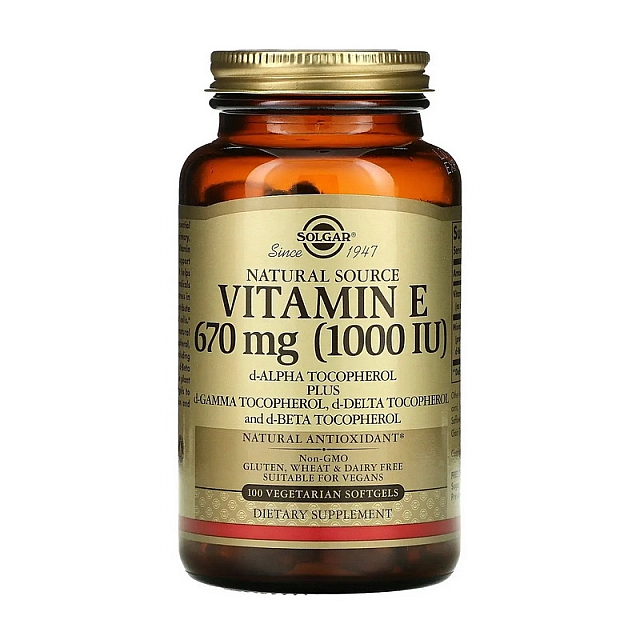 Vitamin E 670 mcg (1000 IU) (100 veg softgels)  
