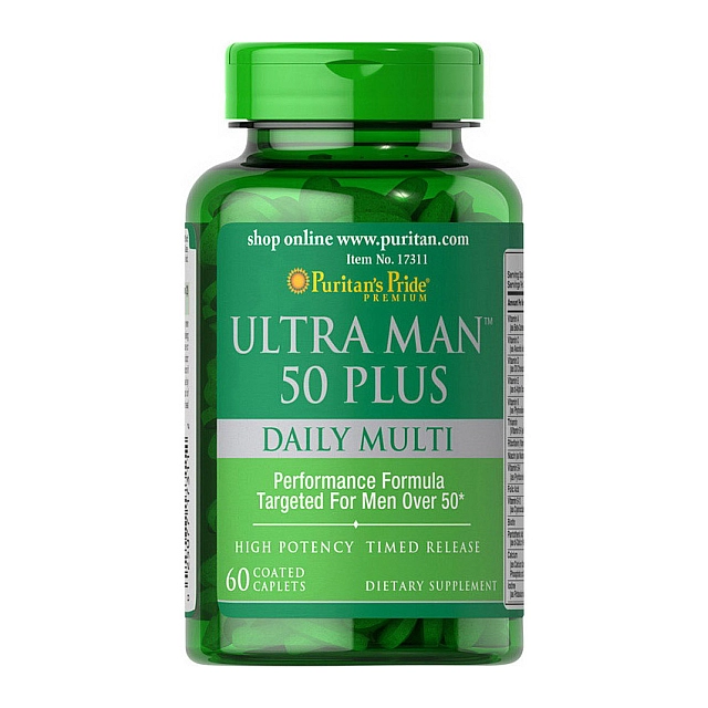 Ultra Man 50 Plus Daily Multi time release (60 caplets)  
