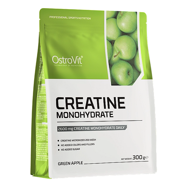 Creatine Monohydrate (300 g)  Green apple
